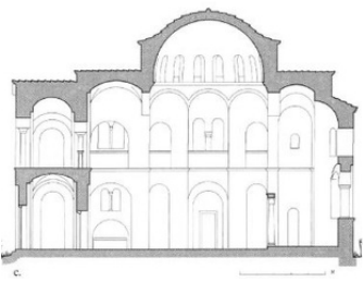 Σχεδιαστική αναπαράσταση ναού Σωτήρος Λυκοδήμου.