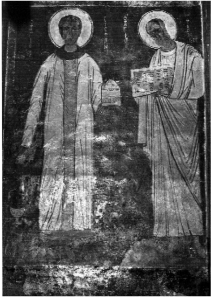 Άγιος Στέφανος και Απόστολος Ιωάννης. Τοιχογραφίες Ρώσικης εκκλησίας Σωτήρα Λυκοδήμου