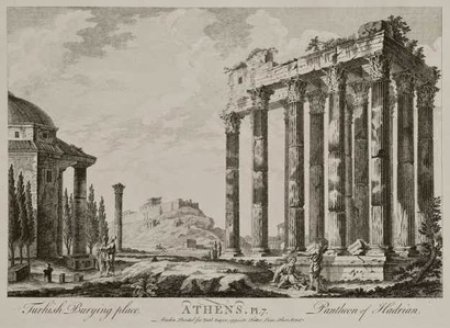 PictureSayer 1759 μ.Χ.. Ναός ολυμπίου Δίος και στα αριστερά τέμενος